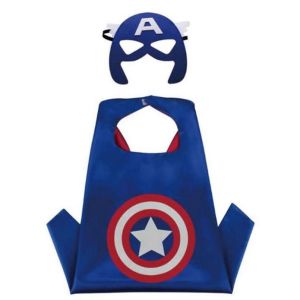 Superhero Kids Children 70cm Capes Shawl Cloak Costume Set Cosplay Felt Mask Wrist Band Belt Party Gifts Halloween Cospl
