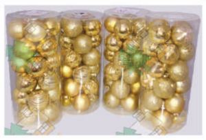 24 Pcs Glitter Christmas Balls Baubles Xmas Tree Hanging