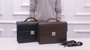 Leather mens Crossbody High Quality Business Briefcase Bag Designer Shoulder Messenger Bags Office Handbag Laptop Briefcases