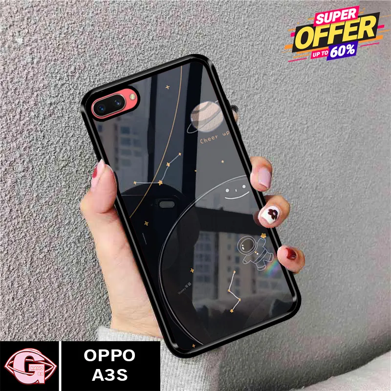 Case Oppo A3S Casing Oppo A3S Terbaru GRAND88 Kartun Astronot