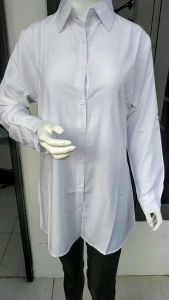 Blouse Polos - Blouse Putih - Blouse Polos Viscose - Blouse Jumbo - Blouse Polos Jumbo - Bisa Seragam