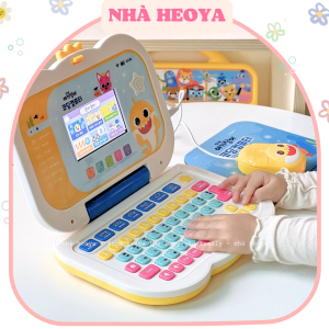 MÁY TÍNH LAPTOP PINKFONG BABYSHARK HÀN QUỐC DÀNH CHO BÉ HỌC SONG NGỮ VÀ CHƠI GAME VỚI 522 NỘI DUNG