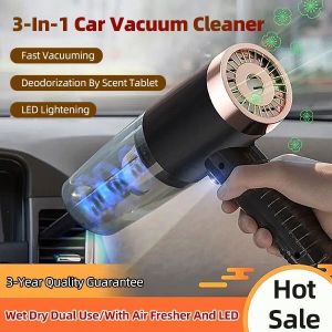 Cordless Car Vacuum Cleaner Portable Wet Dry Strong Suction High Power with Fragrance Auto Vacuum Cleaner
