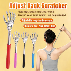 Talao Telescopic Metal Back Scratcher Adjustable Portable Back Itching Claw Scratcher Hand Massager 1Pc
