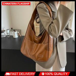 Tote Bag for Women Magnetic Closure Shoulder Bag PU Leather Solid Underarm Bag Trendy Large Travel Commuter Bag