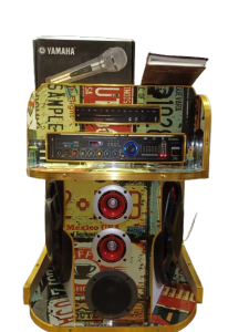 CLASSIC AUDIO Platinum Videoke Machine (Assorted Design) Super Heavy Duty Karaoke Set (w/o TV) (W/TV)For Outdoor/Indoor Party With Platinum wired Microphone +USB Super High Performance(100% Original)