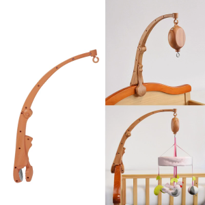 Baby Bed Bell Toy Holder Plastic Rattles Bracket Mobile Crib Music Box Holder Newborn Bell Crib Arm Bracket 360 degrees