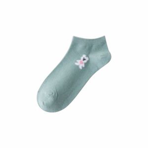 LD-P584 Ankle Socks Kaos Kaki Wanita Dewasa Motif Love Bahan Halus / Kaus Kaki Biru Fashion Cewek Karakter Bear / Kaos Kaki Pendek Semata Kaki Kekinian Import
