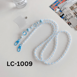 Fashion Acrylic Mobile Phone Chain Crystal Stone Bead Lanyard Necklace Hanging Rope Pearl Sling Long Chain Accessories