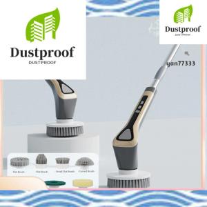 Wireless Electric Cleaning Brush - Extendable Scrubber with 7 Replaceable Brush Heads for Kitchen Dishwashing & Home Cleaning