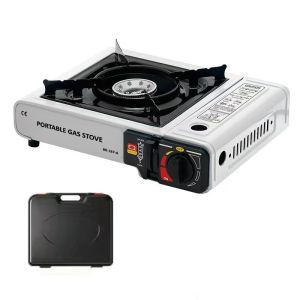 Portable Gas Stove with Carrying Case Windproof Outdoor Camping Stove Picnic Stove Steamboat Stove for Hiking Backpacking Travel Cooking