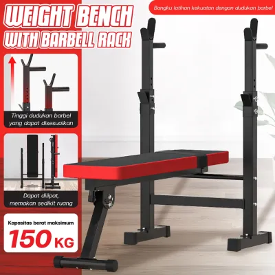 BG Sport Bench Press Besa Adjustable Multi Gym Weight Bench Barbell Alat Olahraga Rumahan Fitness