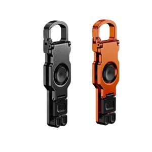 HLINKEY  3 In 1 Adjustable Phone Holder Stand 360° Rotating Fingertip Gyro Fidget Spinner Foldable Keychain Desktop Stand For Smartphone Tablet