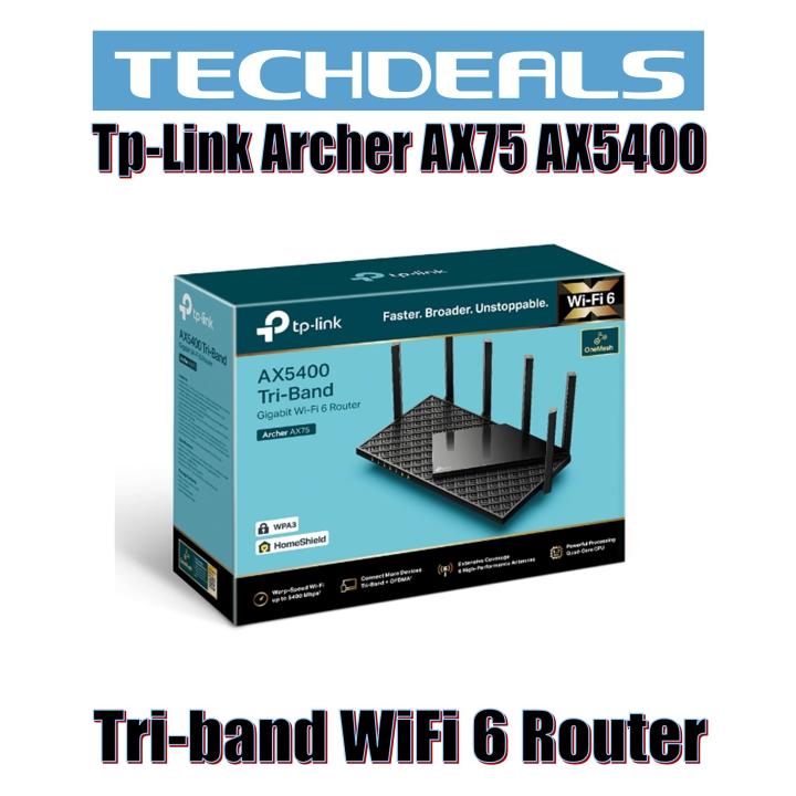 TpLink Archer AX75 AX5400 Triband WiFi 6 Router Lazada Singapore