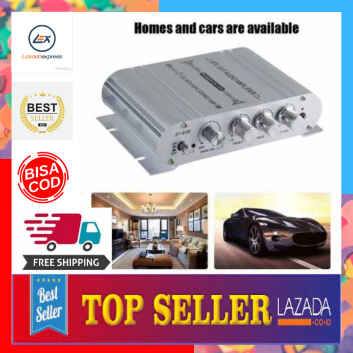 [COD] CLAITE HiFi Stereo Amplifier Treble Bass Booster - ST-838