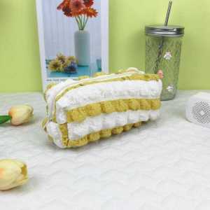 TAS Tempat Pensil Puffy Aesthetic Korean Style Pencil Case