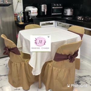 glamour Mono Block Chair cover and Ruffles For Chair- sold per piece catering chairback decor/ cover sa upuan