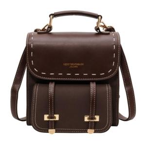 Retro Backpacks Handmade PU Shoulder Bag Practical Construction Spacious Interior Daily Use Crossbody Bags
