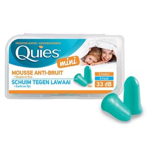 France Quies Mini Earplugs 3 Pair | Ear Plugs For Children and Sensitive Canals Kanak-Kanak 儿童耳塞