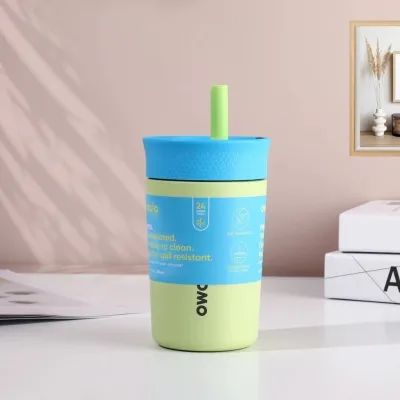 SG 【IN STCOK】| Owala Kids Leakproof Tumbler 12oz | Insulated Stainless Steel with Flexible Straw Kids Cup Sippy Cup