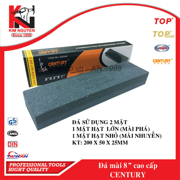 Đá mài dao cao cấp Century kích thước (D 200 x R 50 x C 25mm) gồm 2 mặt ...