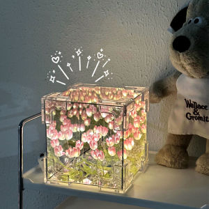 Tulip Nightlight DIY Handmade Material Bag Creative Small Toy Gift 花海魔方郁金香小夜灯