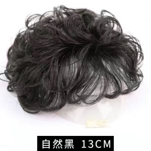 Invisible Seamless Top Hair Topper for Women Natural Hair Crown Volume Bangs Clip-In Hairpiece Rambut Palsu Mahkota