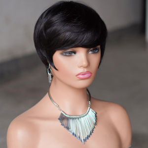 100% Human Hair Wigs Pixie Cut Short Curly Wig for Women pixie cut wigs Full Machine Wig Fashion Type For Female