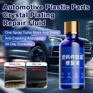 【Restore Shine】Car Plastic Restorer Quick-Drying Formula/Fade and Scratch Repair UV Protection Water Resistance Automotive Plastic Parts Restoration Fluid Antifouling