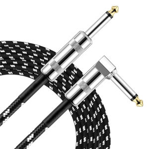 Noise-reduction Electric Guitar Audio Cable Braided Guitar Cable 1/4 Inch Instrument Cable