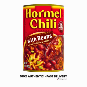 Hormel Chili with Beans 425g Canned Beef Pork Chili 15g Protein No Artificial Ingredients