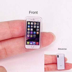 IPIE2 1:12 1:12 Miniature Phone Miniature BJD Phone Dollhouse Mobile Phone Model Mini Doll Phone Dollhouse Doll House Miniature Things Dollhouse Accessories