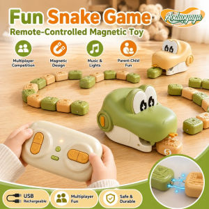 Aoduoyaya Fun Snake Game Remote Control Magnetic Toy USB Rechargeable Multiplayer Parent-Child Interactive Toy
