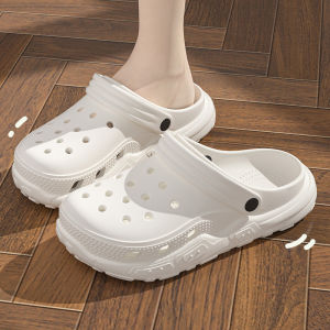 [Free Shipping] Womens thick-soled clogs summer sandals outdoor wear non-slip 2026 new style EVA toe cap soft mens style