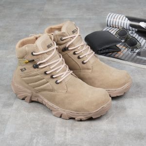 Sepatu Safety Pria Boots Safety Ujung Besi Delta Pendek Sepatu Boots Pria Outdoor- Kerja Proyek kerja lapangan MURAH
