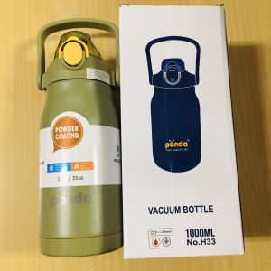 PANDA กระบอกน้ำเก็บอุณหภูมิ 1000ml กระติกน้ำ ขวดน้ำสแตนเลส กระติกน้ำเก็บความเย็น พร้อมส่ง