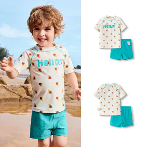 balabala Balabala Children One-Piece Swimsuit Boys and Girls Baby Sunscreen Chlorine Resistant Outdoor Swimwear