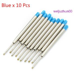 weijuzhun00 10 Pcs blue ink parker style standard 1.0mm ballpoint pen refills nib medium