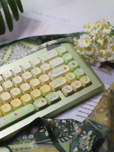 Summer Diary MOA Height 68/87/108/140 Key Mechanical Keyboard Cute Girl Keycaps