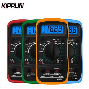 KIPRUN Đồng Hồ Vạn Năng Kỹ Thuật Số LCD Ampe Kế AC DC Máy Kiểm Tra Vôn Kế Thiết Bị Đo Hiển Thị LCD Với 2 Dây Dẫn Nhỏ Nhất XL830L