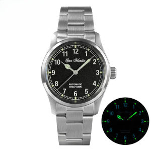 San Martin Simple Men Watch 37mm Pilot Miyota 8215 Classic Military Explore Automatic Mechanical Watches Waterproof 100m