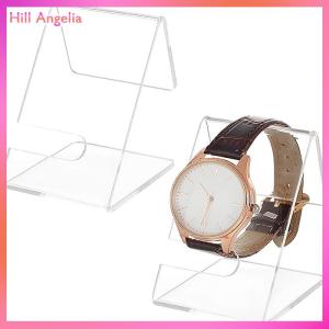 [Hill Angelia] Acrylic Watch Display Stands Clear Watch Holder Organizer Jewelry Watch Rack Single Watch Display Holder Showcase