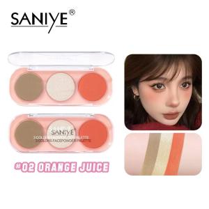 Blush Glitter Highlighter SANIYE Palette Contour Eyeshadow Palette Waterproof E0358