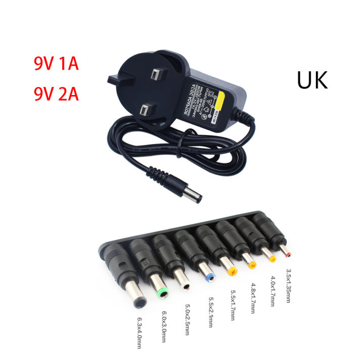 UL Listed 24V 1A 6ft Power Supply Adapter, AC To DC 24V 1A Switching Power Supply Adapter With 8 Selectable Adapter Plugs For LED Strip Light Massage Gun Diffuser Humidifier And