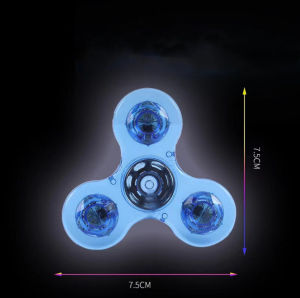 Childrens Toys Gyroscope Glowing Led Light Fidget Spinner Hand-Cranked Top Luminous Decompression