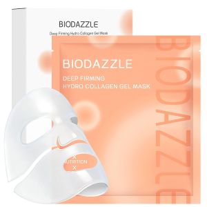 -Collagen Real Deep Facial Mask Hydrating Overnight Hydrogel Mask Pore Minimizing Elasticity Firming And Moisturizing 33g x 4ea