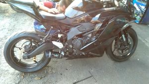 Knalpot Racing ZX25R Full Syestem Underbelly dan Samping