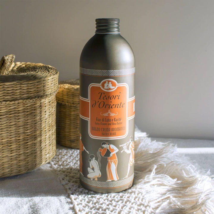 Sữa Tắm Xích Nước Hoa Hương Sen Chai Nhôm Màu Nâu Tesori 500ml