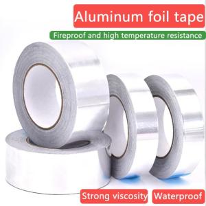 Aluminium Foil Tape Silver Heat Resistant Leakproof Adhesives Patching Repair Anti-Leakage Duct Tape Kitchen Waterproof Stickers