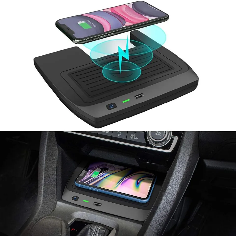 Wireless Charger for Honda Civic 2016-2021 with USB Port Wireless